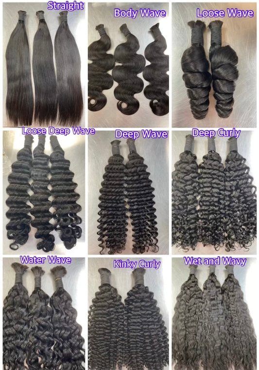 100% Human Hair Bulk