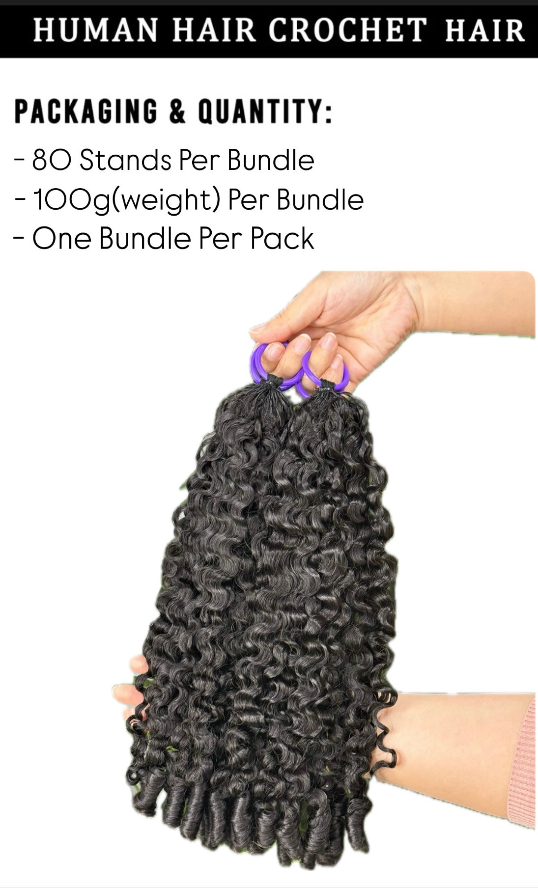 Feather Crochet Human Hair